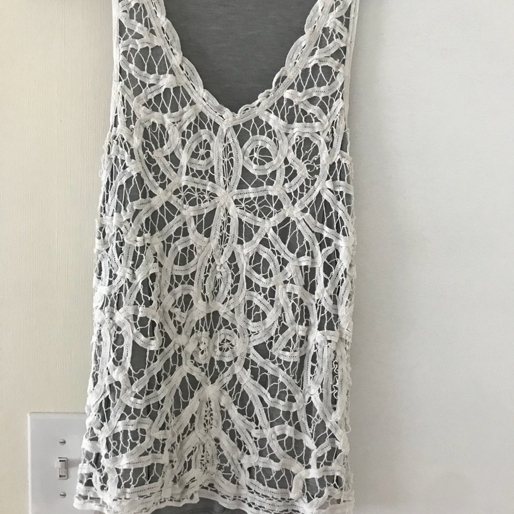 Crocheted tank top